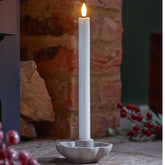 Three Kings Candles Xmas Three Kings Flameless Table Candles 2pk - White